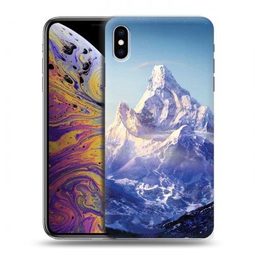 Дизайнерский силиконовый чехол для Iphone Xs Max Горы