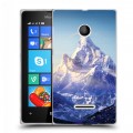 Дизайнерский пластиковый чехол для Microsoft Lumia 435 Горы