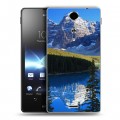 Дизайнерский пластиковый чехол для Sony Xperia TX Горы