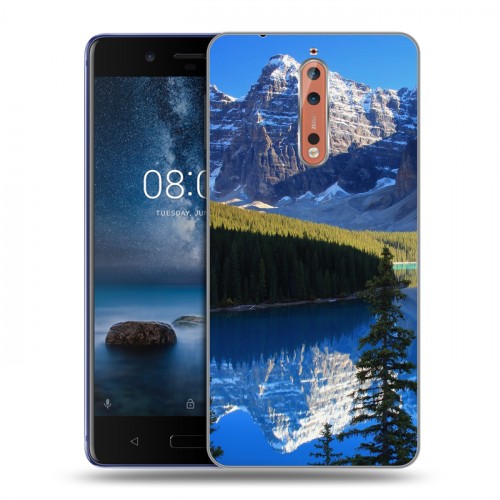 Дизайнерский пластиковый чехол для Nokia 8 Горы