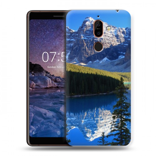 Дизайнерский пластиковый чехол для Nokia 7 Plus Горы