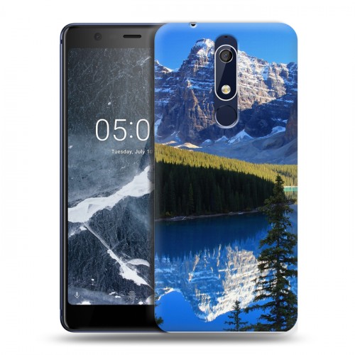 Дизайнерский пластиковый чехол для Nokia 5.1 Горы