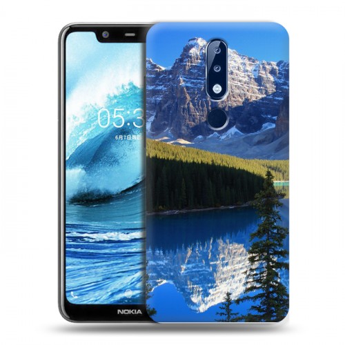 Дизайнерский пластиковый чехол для Nokia 5.1 Plus Горы