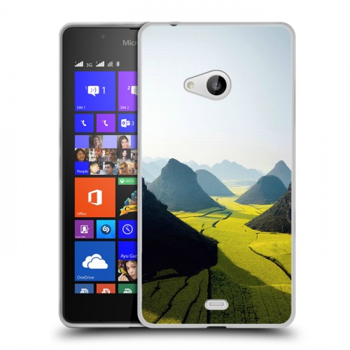 Дизайнерский пластиковый чехол для Microsoft Lumia 540 Горы