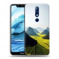 Дизайнерский силиконовый чехол для Nokia 5.1 Plus Горы