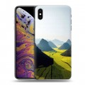 Дизайнерский силиконовый чехол для Iphone Xs Max Горы