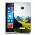 Дизайнерский пластиковый чехол для Microsoft Lumia 435 Горы