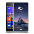 Дизайнерский пластиковый чехол для Microsoft Lumia 540 Горы