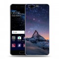 Дизайнерский пластиковый чехол для Huawei P10 Горы