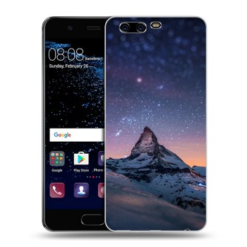 Дизайнерский силиконовый чехол для Huawei P10 Plus Горы (на заказ)