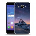 Дизайнерский пластиковый чехол для Huawei Y3 (2017) Горы