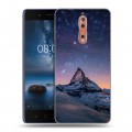 Дизайнерский пластиковый чехол для Nokia 8 Горы