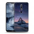 Дизайнерский пластиковый чехол для Nokia 6.1 Plus Горы