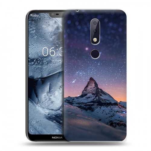 Дизайнерский пластиковый чехол для Nokia 6.1 Plus Горы