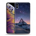 Дизайнерский силиконовый чехол для Iphone Xs Max Горы