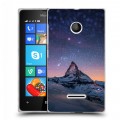 Дизайнерский пластиковый чехол для Microsoft Lumia 435 Горы