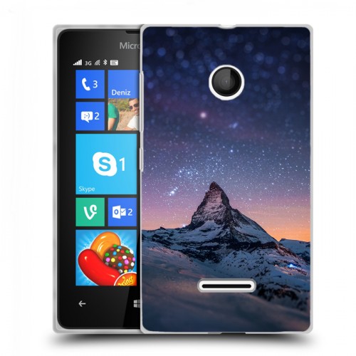 Дизайнерский пластиковый чехол для Microsoft Lumia 435 Горы