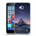 Дизайнерский пластиковый чехол для Microsoft Lumia 640 Горы