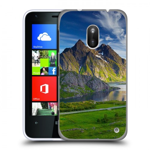 Дизайнерский пластиковый чехол для Nokia Lumia 620 Горы