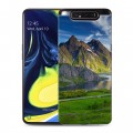 Дизайнерский пластиковый чехол для Samsung Galaxy A80 Горы