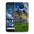 Дизайнерский пластиковый чехол для Nokia 8.3 Горы