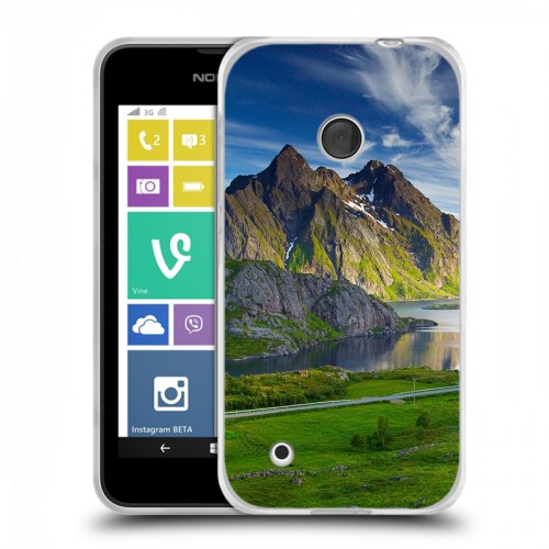 Дизайнерский пластиковый чехол для Nokia Lumia 530 Горы