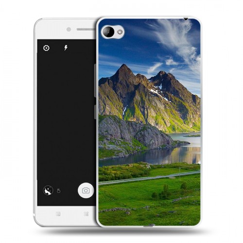 Дизайнерский пластиковый чехол для Lenovo S90 Горы