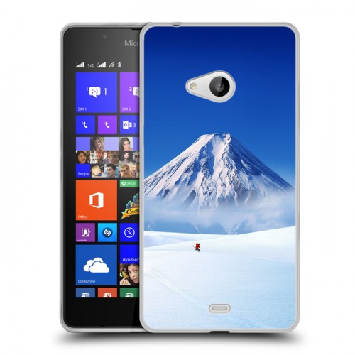 Дизайнерский пластиковый чехол для Microsoft Lumia 540 Горы