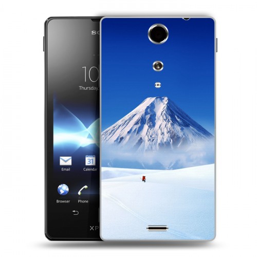 Дизайнерский пластиковый чехол для Sony Xperia TX Горы