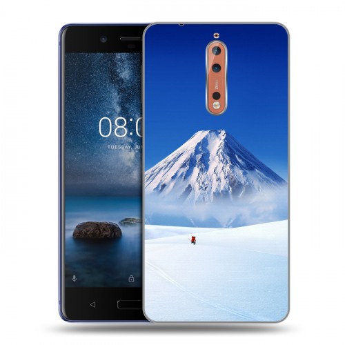 Дизайнерский пластиковый чехол для Nokia 8 Горы