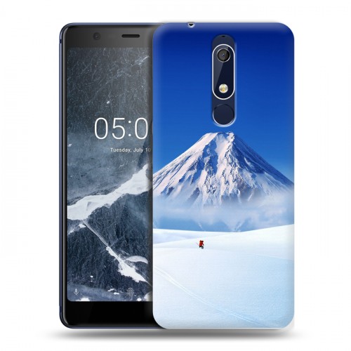 Дизайнерский пластиковый чехол для Nokia 5.1 Горы