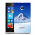 Дизайнерский пластиковый чехол для Microsoft Lumia 435 Горы