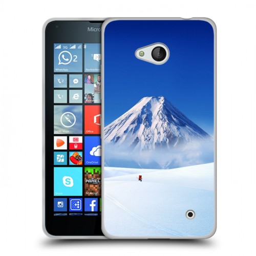 Дизайнерский пластиковый чехол для Microsoft Lumia 640 Горы