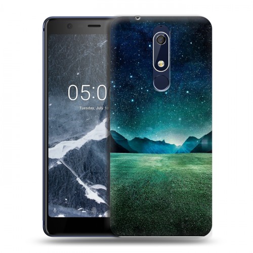 Дизайнерский пластиковый чехол для Nokia 5.1 Ночь