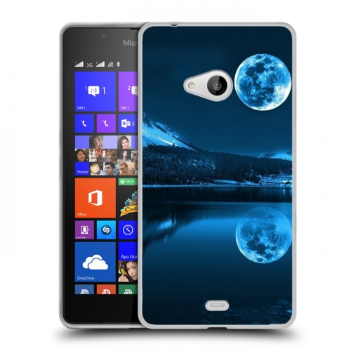 Дизайнерский пластиковый чехол для Microsoft Lumia 540 Ночь