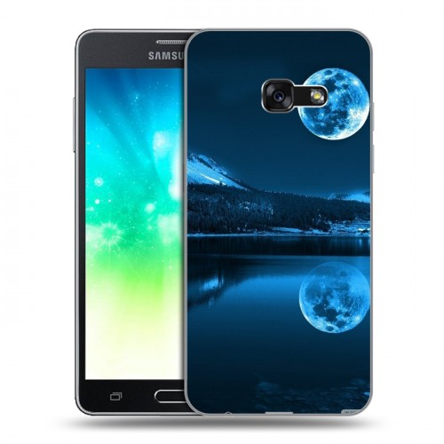 Дизайнерский силиконовый с усиленными углами чехол для Samsung Galaxy A3 (2017) Ночь
