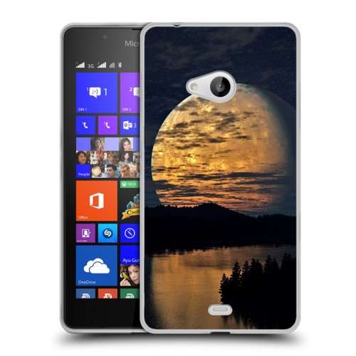 Дизайнерский пластиковый чехол для Microsoft Lumia 540 Ночь