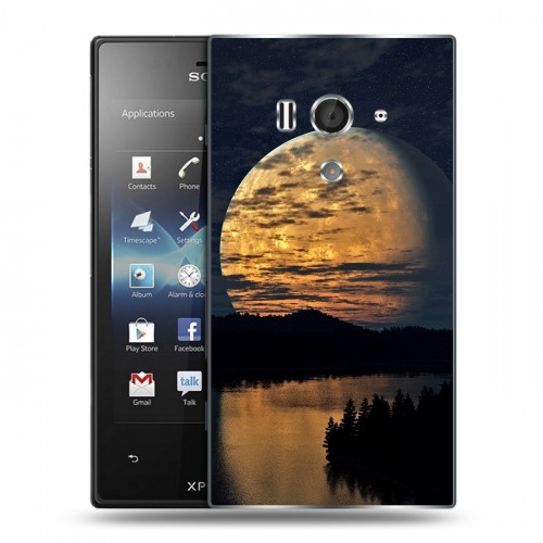 Дизайнерский пластиковый чехол для Sony Xperia acro S Ночь