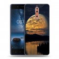 Дизайнерский пластиковый чехол для Nokia 8 Ночь