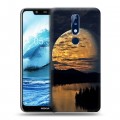 Дизайнерский пластиковый чехол для Nokia 5.1 Plus Ночь