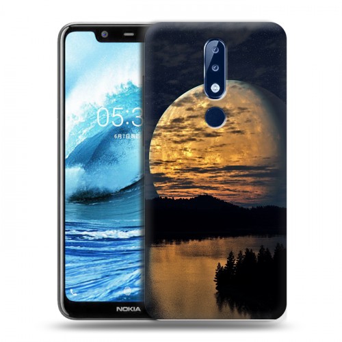 Дизайнерский пластиковый чехол для Nokia 5.1 Plus Ночь