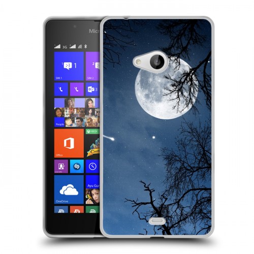 Дизайнерский пластиковый чехол для Microsoft Lumia 540 Ночь