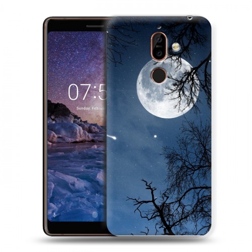 Дизайнерский пластиковый чехол для Nokia 7 Plus Ночь