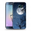 Дизайнерский пластиковый чехол для Samsung Galaxy S6 Edge Ночь