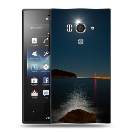 Дизайнерский пластиковый чехол для Sony Xperia acro S Ночь