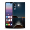 Дизайнерский силиконовый с усиленными углами чехол для Huawei P20 Pro Ночь