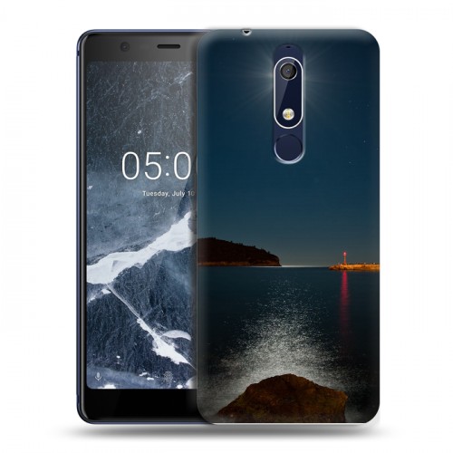 Дизайнерский пластиковый чехол для Nokia 5.1 Ночь