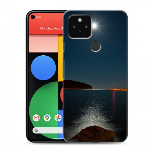Дизайнерский пластиковый чехол для Google Pixel 5 Ночь