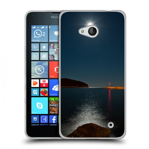 Дизайнерский пластиковый чехол для Microsoft Lumia 640 Ночь