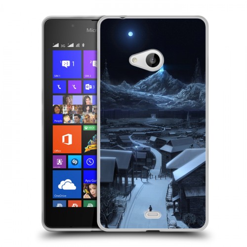 Дизайнерский пластиковый чехол для Microsoft Lumia 540 Ночь